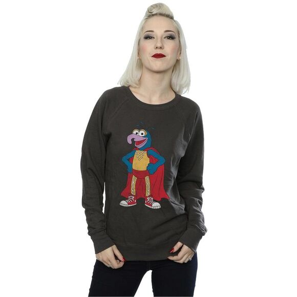 The Muppets Womens/Ladies Classic Gonzo Heather Sweatshirt / Light Graphite - Picture 2 of 5